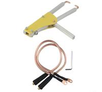 Soudeur par points portable pour soudage bout à bout en métal, pince de soudage de 123 mm avec pression réglable et prise en main confortable, compatible avec nez en cuivre et Q(D)