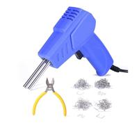 Soudeur Plastique 70 W, Pistolet À Clous Chaud, Fer Souder, Agrafes, Kit D'outils De Réparation Pare-chocs For Voiture, Agrafeuse Chaude Soudure efficace(Blue,SET 02)