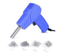 Soudeur Plastique 70 W, Pistolet À Clous Chaud, Fer Souder, Agrafes, Kit D'outils De Réparation Pare-chocs For Voiture, Agrafeuse Chaude Soudure efficace(Blue,SET 01)