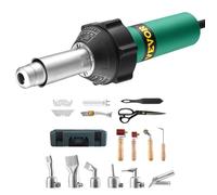 Soudeur Plastique à Air Chaud-VEVOR-1600 W-avec 17 Accessoires, Boîte à Outils, Buses, Rouleau, Lames
