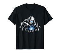 Soudeur Soudage Heartbeat Spark Arc Fabricator Humour T-Shirt