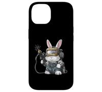 Soudeur Soudeur Lapin de Pâques Lunettes de Soleil Lapin de Pâques Coque pour iPhone 14