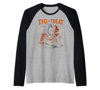 Soudeur Squelette de Soudure Tig Or Treat Cool Mens Welder Halloween Manche Raglan