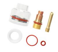 Soudeur TIG à haute efficacité en verre avec construction en métal pour torches WP, ensemble de tasses de soudage en verre et métal