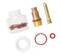 Soudeur TIG à haute efficacité en verre avec construction en métal pour torches WP, ensemble de tasses de soudage en verre et métal