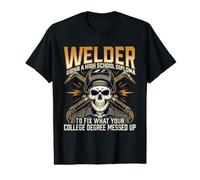 Soudeur utilisant Un diplôme d'études Secondaires - Métallurgiste en soudage T-Shirt Graphique avec Valeur