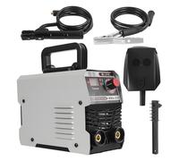 Soudeuse à bâton portable MMA-250, mini machine à souder électrique 220 V, machine à souder à onduleur IGBT avec antiadhésif à force d'arc de démarrage à chaud, soudeuse à l'arc pour tiges de 1/16"-1/