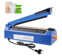 Soudeuse à film de 300 mm - Machine à souder manuelle avec largeur d'étanchéité de 3 mm, réglage de la température à 8 niveaux, machine à sceller à chaud pour sacs en plastique, sacs en aluminium,