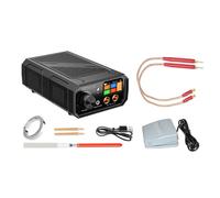 Soudeuse à points à double impulsion de puissance avec commande automatique et manuelle comprenant une pédale pour un soudage précis des tôles