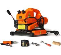 Soudeuse automatique de géomembranes 1100 W PVC-HDPE, de soudage à coin chaud avec recouvrement de 10/15/20 cm et rouleau en acier