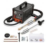Soudeuse carrosserie débosselage, spotter goujons 3 kW, 6 modes, kit 16 accessoires, acier carbone, inoxydable, fer, tôle galvanisée, marteau coulissant