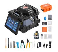 Soudeuse Fibre Optique 6 Moteurs-VEVOR-Épisseuse Fusion Fibre Optique à Alignement de Noyau-Support de Fibre 3 en 1-7800 mAh