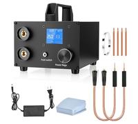 Soudeuse par Point, Soudure par Point de 10,5 kW avec Condensateur 3000 F 250 Vitesses, écran LCD, Spot Welder pour Bandes de Nickel 0,1-0,3 mm et l'assemblage Réparation de Packs de Batteries