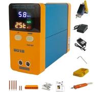 Soudeuse par Points 801B 11,6KW Automatique à Impulsion par Induction, Alliage d'aluminium Bleu avec écran LED pour Assemblage Batteries Lithium et soudage métal, Portable et Professionnel