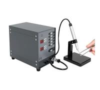 Soudeuse par Points Automatique 100W, Double Écran LCD, Bijoux 220V Pro | Double écran LCD, 100W, arc argon, 50-600A, 3-30ms, pour bijoux, Au, Co-Cr, Titane, compact, 220V, accessoires inclus.
