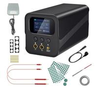 Soudeuse par Points pour Batteries, Machine à Souder les Condensateurs Farads, Soudure par Point du Cuivre/Nickel/Acier, Mode Automatique/Pédale pour Fabrication Batterie, avec 200 Pcs Papier Isolant