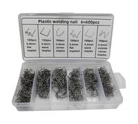 Soudeuse Plastique Kit d'agrafes de soudage à chaud pour pare-chocs, 600 pièces, pour souder des pare-chocs(600pcs With Box)