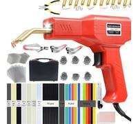 Soudeuse Plastique Poste à souder plastique 220 W/50 W, kit de soudage plastique 2 en 1, agrafeuse à chaud, pistolet à souder, kit de réparation de pare-chocs de voiture(1325Pcs)