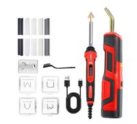 Soudeuse Plastique Rechargeable USB, Poignée De Mise À Niveau, Pistolet Agrafeur Chaud Sans Fil 400 Pièces, Kit Réparation Pare-chocs Voiture LED Chauffage Rapide Et Haute Efficacité(SET 02)