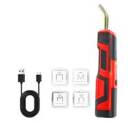 Soudeuse Plastique Rechargeable USB, Poignée De Mise À Niveau, Pistolet Agrafeur Chaud Sans Fil 400 Pièces, Kit Réparation Pare-chocs Voiture LED Chauffage Rapide Et Haute Efficacité(SET 01)