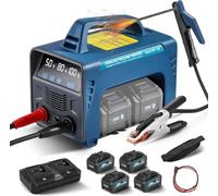 Soudeuse sans Fil, Poste à souder MMA Arc 160A Portable à Batterie avec onduleur IGBT, écran LED Intelligent, Courant de soudage 30-165A pour Acier au Carbone, Acier Inoxydable,Four Electricity