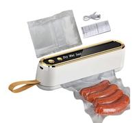 Soudeuse Sous Vide Alimentaire | Scelleuse Manuelle Portable | Scelleuse Automatique Avec 10 Sacs - Pour La Maison, Le Pique-Nique, Le Stockage, La Conservation De La Viande, Les Voyages, Les Pots Et