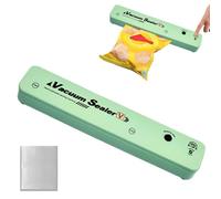 Soudeuse Sous Vide Compacte | Réutilisable Étanche Électrique - Machine de Scellage de Sachets Alimentaires sous Vide,Pour Conservation Réfrigérateur Congélateur Viande Crue Fruits De