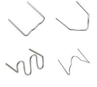 Soudeuses électriques Agrafes de soudage pour plastique, 1000/500/200/100 pièces, 4 types de clous de soudage de 0,8 mm, kit de réparation de clous pour soudeur plastique(4 Types 1000 Pcs)