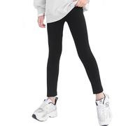 Soudittur Legging Filles Coton Sport Long Pantalon (FR/ES, Numérique, 140, 146, Noir)