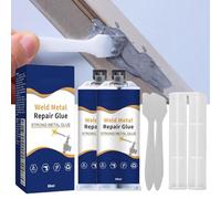 Soudure à Froid Metal,50ml 2pc Pâte Réparation en Métal,Magic Welding Glue,Colle Metal Extra Forte,Soudure Magique Colle, Colles Époxy Métal,pour Réservoirs Carburant,Plomberie
