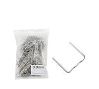 Soudure plastique Outil Carrosserie Kit de réparation de clous à souder en plastique de 0,8 mm, 500/100 pièces, pour pare-chocs de voiture(N-100pcs)