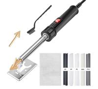 Soudure plastique Outil Carrosserie Kit de soudage plastique 150 W, fer à souder, pistolet, outil de réparation de surface pour pare-chocs de voiture, canoë, kit d'outils de soudage