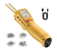 Soudure plastique Outil Carrosserie Kit de soudage plastique avec 200 agrafes chaudes et pistolet de soudage plastique pour réparation de pare-chocs et autres réparations plastiques(Yellow)