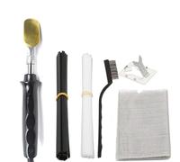 Soudure plastique Outil Carrosserie Kit de soudage plastique avec soudeuse, tiges et treillis de renfort, outil professionnel de réparation de surface pour pare-chocs de voiture