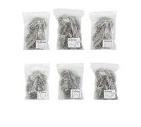 Soudure plastique Outil Carrosserie Lot de 100 à 600 clous ondulés prédécoupés pour réparation de pare-chocs de voiture, soudage à chaud, agrafeuse(1 Set 600pcs)