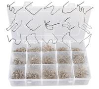 Soudure plastique Outil Carrosserie Lot De 3000/1600/100 Clous De Soudage En Plastique, Agrafes À Chaud, Clous De Soudage Agrafes Ondulées Pour Réparation De Pare-chocs 0,6/0,8 Mm(0.6 S opp bag)