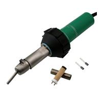 Soudure plastique Outil Carrosserie Pistolet de soudage en plastique 1600W Souffleur d'air chaud Chalumeau Soudeur pour feuille PP/PE/PVC, tuyau, réservoir, sol, membrane...(Kits 1)