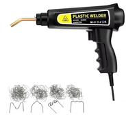 Soudure plastique Outil Carrosserie Pistolet thermique, machine à souder le plastique, fer à souder pour pare-chocs, agrafes, kit d'outils de réparation de pare-chocs pour voiture(1200pcs)