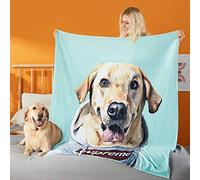 SOUFEEL Couverture Personnalisée avec Photo, Couverture pour Chien et Chat, Cadeau Personnalisé pour Weihnachten et Jahrestag, 120 x 150 cm