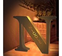 SOUFEEL Lampe Personnalisée avec Alphabet Lettre Prénom Lumineuse Veilleuse Lettre Décoration de Maison Cadeau pour Enfant Petit ami Copain Noël Anniversaire