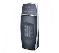 Domair Chauffage soufflant OVOID 1500 W céramique Télécommande Thermostat électronique Noir/Gris