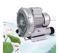 Soufflante Régénérative 23-50m³/h, Pompe à Gaz à Anneau Vortex Haute Pression pour Aération des Eaux Usées et Soufflage/Aspiration d'Air Industriel 90W