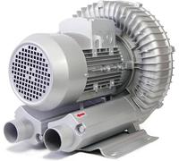 Soufflante Régénérative Haute Pression à Anneau Vortex 110V/220V 50Hz, 120W-1100W, Pompe à Vide Industrielle pour Aération Eaux Usées et Aquaculture - Fort Débit, Basse Pression, Aluminium,1100W