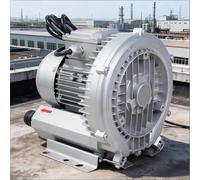 Soufflante Vortex en Alliage d'Aluminium Monophasée 220V, Soufflante à Anneau Haute Pression pour Aération des Eaux Usées et Soufflage d'Air 90W