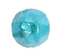 Souffle de poudre pour le corps, bouffée de poudre à fourrure | Puff de maquillage ultra avec nœud en ruban | Applicateur de poudre corporelle pour bébé enfant adulte outil