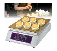 Soufflé électrique, Dorayaki Commercial crêpe soufflé Machine avec couverture en acier inoxydable pour Restaurants, boulangeries, magasins de desserts