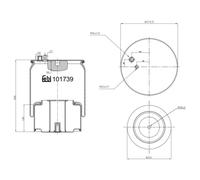 Soufflet à air, suspension pneumatique FEBI BILSTEIN 101739