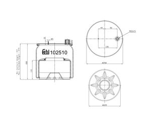 Soufflet à air, suspension pneumatique FEBI BILSTEIN 102510