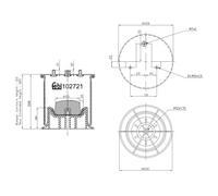 Soufflet à air, suspension pneumatique FEBI BILSTEIN 102721