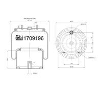 Soufflet à air, suspension pneumatique FEBI BILSTEIN 170919